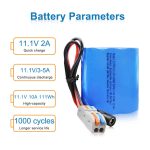 11.1V 10000mAh 21700 Li-ion Battery Pack with Bare Leads, 12V Charger and Cable Connector for RC Cars, Boats, Robotics, DIY and LED Light Kits