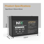 12.8V 2.3Ah-5Ah LiFePO4 Battery Packs for Lead-Acid Replacement