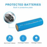 3.7V 4000mAh Li-ion 21700 Battery with Button Top Protection PCB