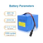 22.2V 4Ah and 8Ah Li-ion Battery Packs with DC5521 Male Cable and 24V Charger for OEM/ODM Replacement Projects