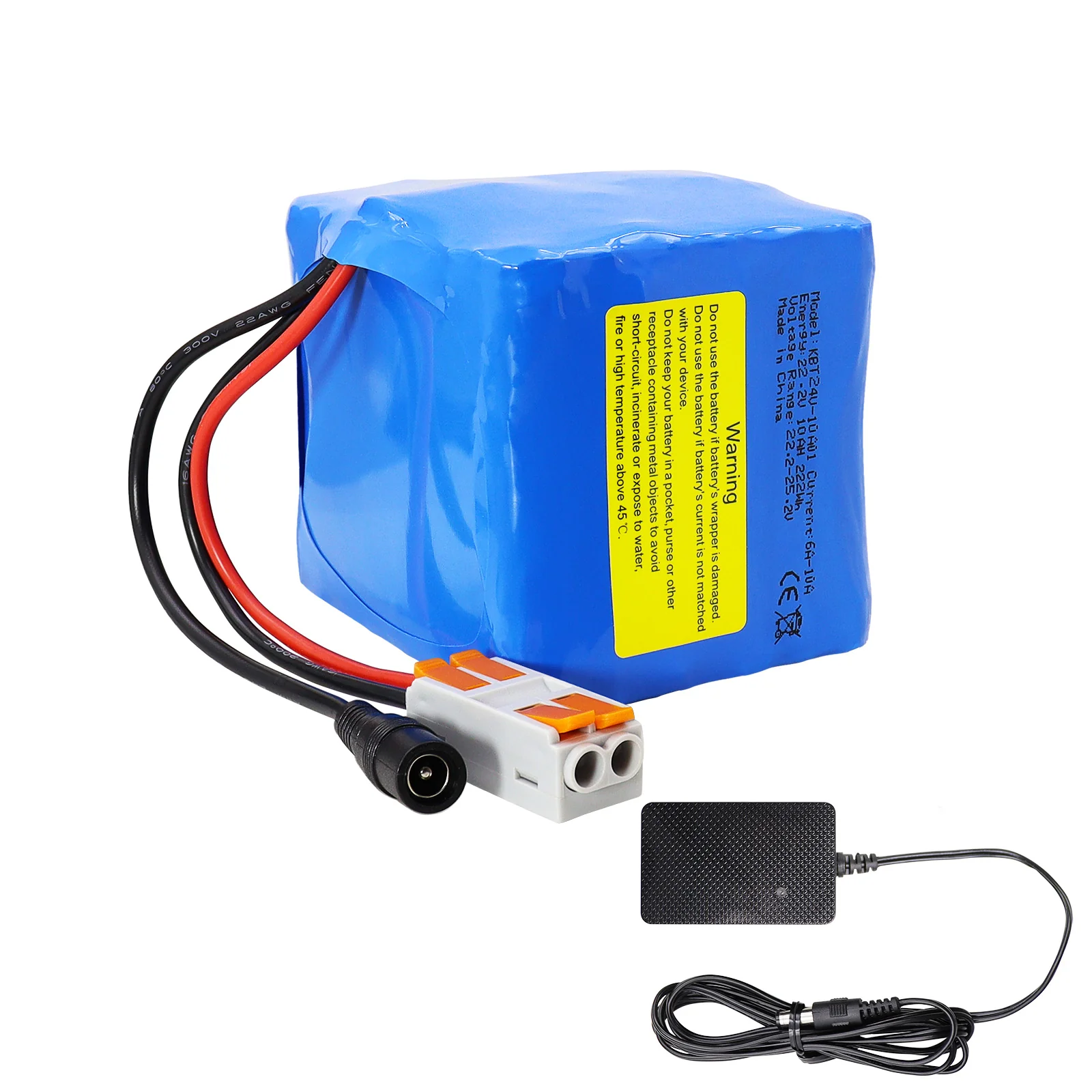 KBT 24V 10Ah Rechargeable Lithium Battery with ...