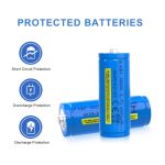 3.7V 4000mAh & 5000mAh Protected Li-ion 26650 Battery with Button Top