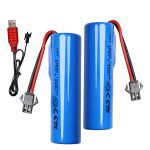 3.7V 800mAh-2000mAh Li-ion Battery Packs for RC Cars and Boat Spare Parts with SM 2P Plug & Charging Cable