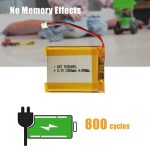 3.7V 1350mAh Protected Li-Polymer Battery Pack with Custom JST Connector