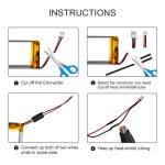 3.7V 1350mAh Protected Li-Polymer Battery Pack with Custom JST Connector