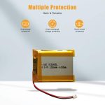 3.7V 1350mAh Protected Li-Polymer Battery Pack with Custom JST Connector