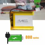 3.7V 2100mAh Protected Li-Polymer Battery Pack with 2.54 JST Connector