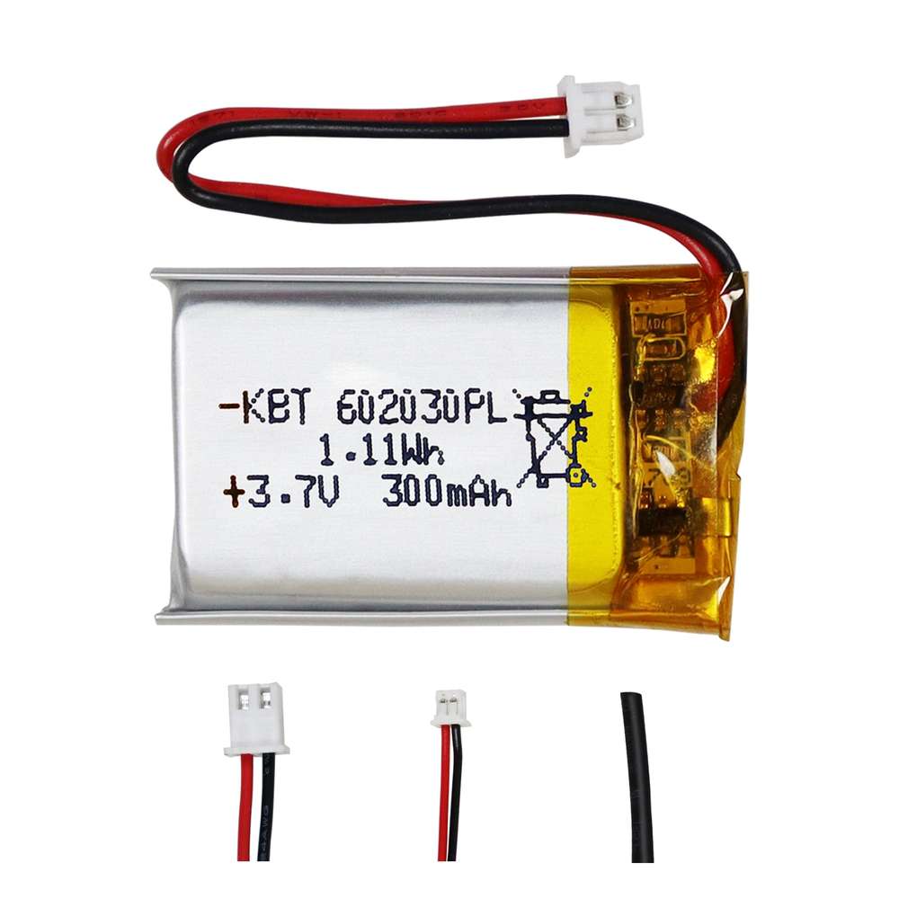 3.7V Thin LiPo Battery Cells with Custom Connector