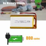 3.7V 3500mAh Protected Li-Polymer Pouch Battery with JST Lead