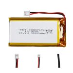 3.7V 3500mAh Protected Li-Polymer Pouch Battery with JST Lead