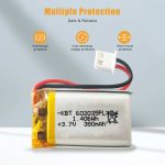 3.7V Thin LiPo Battery Cells with Custom Connector