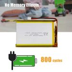 3.7V 6000mAh Li-Polymer Pouch Battery Pack with 9mm Profile