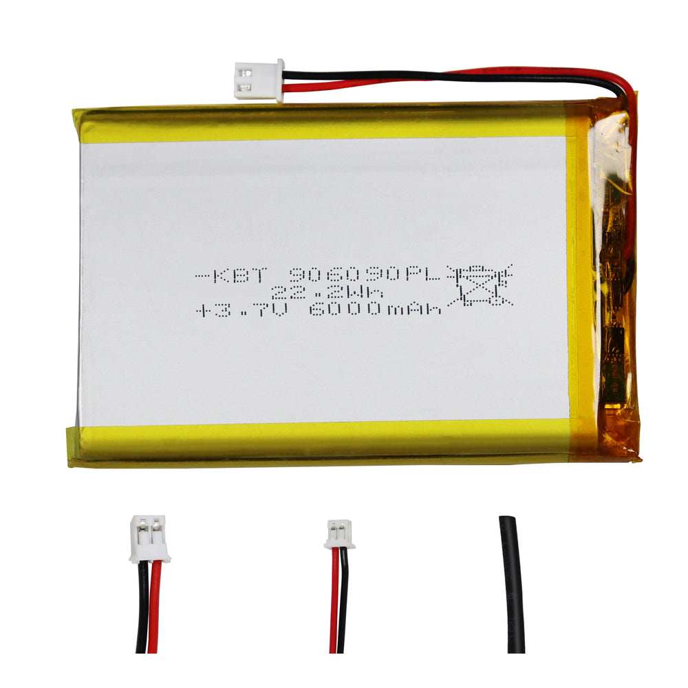 3.7V 6000mAh Li-Polymer Pouch Battery Pack with...
