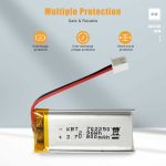3.7V 800mAh Protected Li-Polymer Battery Pack with 2.54 JST Connector