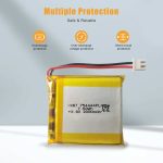 3.8V Protected Li-Polymer Battery Pack with 2.54 JST Connector