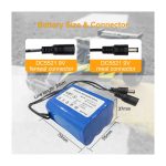 11.1V 2400mAh Li-ion Battery Pack with DC5521 Male Output