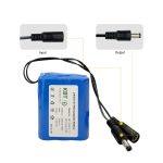 11.1V 5200mAh Li-ion Battery Pack with DC5521 Male Output and 12V Charger for CCTV, LED Lighting and OEM/ODM Projects