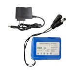 11.1V 5200mAh Li-ion Battery Pack with DC5521 Male Output and 12V Charger for CCTV, LED Lighting and OEM/ODM Projects