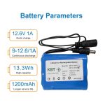 11.1V 1200mAh Li-ion Battery Pack with Bare Leads or DC5521 Connector for RC & Robot