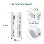 3.7V 3500-5000mAh Li-ion 26650 Battery Cells with Flat Top