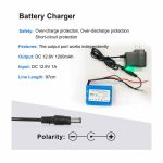 11.1V 1200mAh Li-ion Battery Pack with Bare Leads or DC5521 Connector for RC & Robot