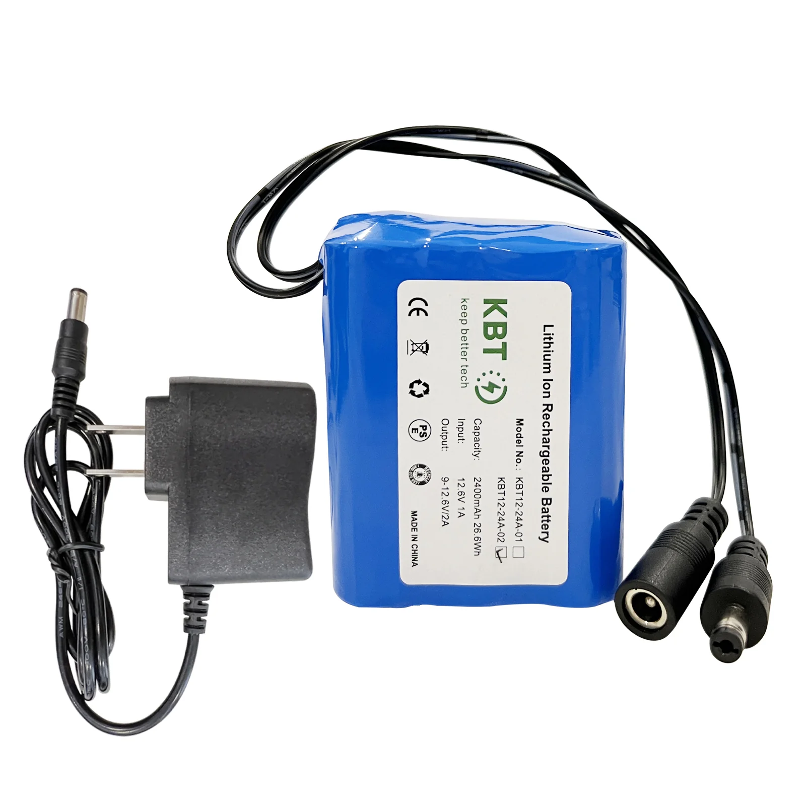 11.1V 2400mAh Li-ion Battery Pack with DC5521 M...