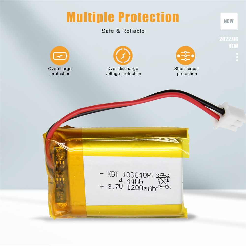 3.7V 1200mAh Li-Polymer Battery Pack with 2.54 JST Connector