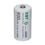 3.7V 900mAh Li-ion 18350 Rechargeable Battery with Button Top