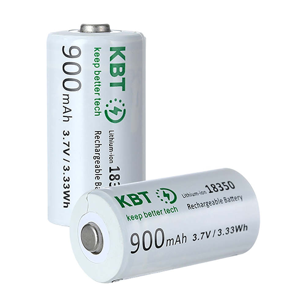 3.7V 900mAh Li-ion 18350 Rechargeable Battery w...