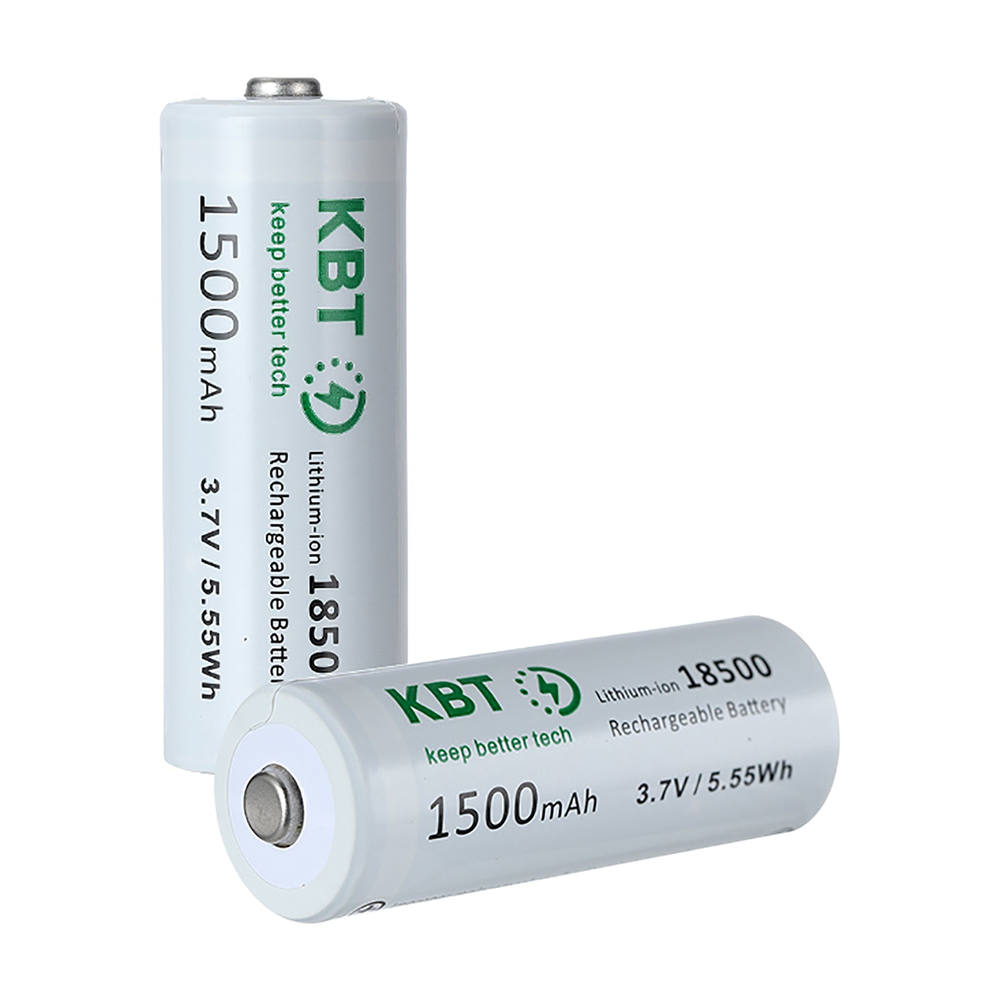 3.7V 1500mAh Li-ion 18500 Rechargeable Battery ...