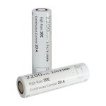 3.7V 1200-3200mAh 18650 Lithium-ion Battery Cells with Flat Top