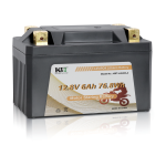 12.8V Lithium Motorcycle Starting Battery with High CCA and BMS