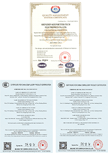 Certificates proving our product quality