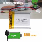 3.7V 1600mAh Li-Polymer Battery Pack with 2.54 JST Connector