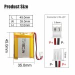 3.8V 2500mAh Li-Polymer Battery Pack with 2C Discharge