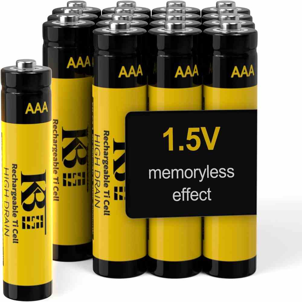 1.5V 200mAh Rechargeable Ti AAA Batteries 16-Pa...