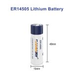 3.6V 2700mAh ER14505 Li-SOCl2(Lithium-thionyl Chloride) AA Battery for Sensors and Utility Meters