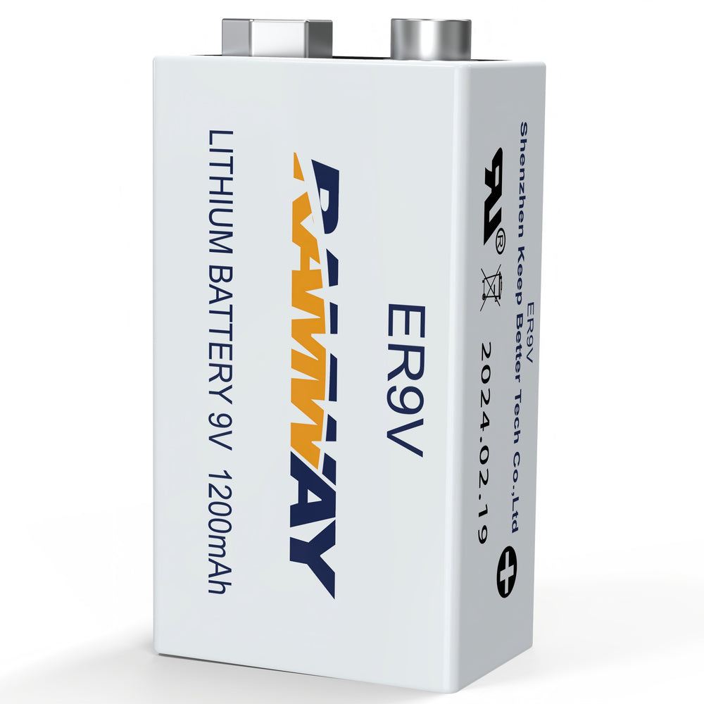 10.8V 1200mAh ER9V Li-SOCl2 9V Battery for Smok...